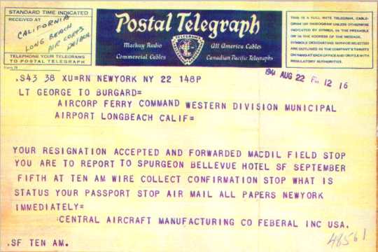 Burgard telegram